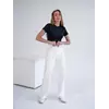 Женские прямые брюки Teamv COTON TWILL Белые