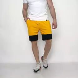 Мужские шорты Teamv Under Желтые с черным