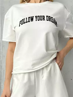 Женский летний костюм с шортами Teamv DREAM Белый