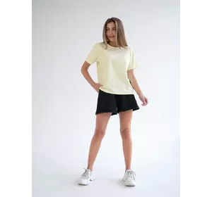 Женская хлопковая футболка Teamv Базовая Лимонная